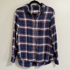 Treasure & Bond Plaid Relaxed Button Down Shirt Size X-Small